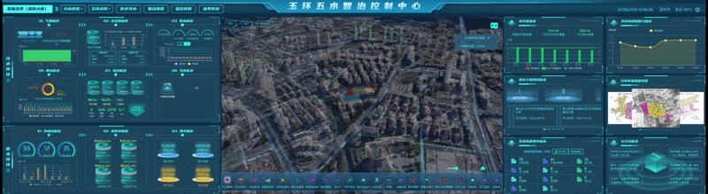 玉环县域五水智治控制中心平台界面